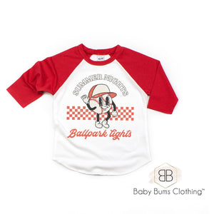 RETRO BALLPARK LIGHTS T-SHIRT - Baby Bums Clothing 