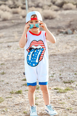 RWB TONGUE KIDS T-SHIRT - Baby Bums Clothing 