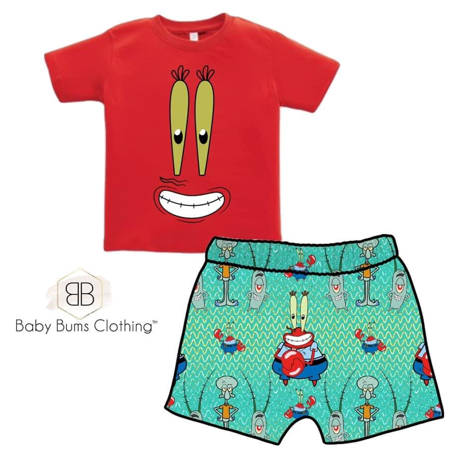 GREEDY KRAB T-SHIRT - Baby Bums Clothing 