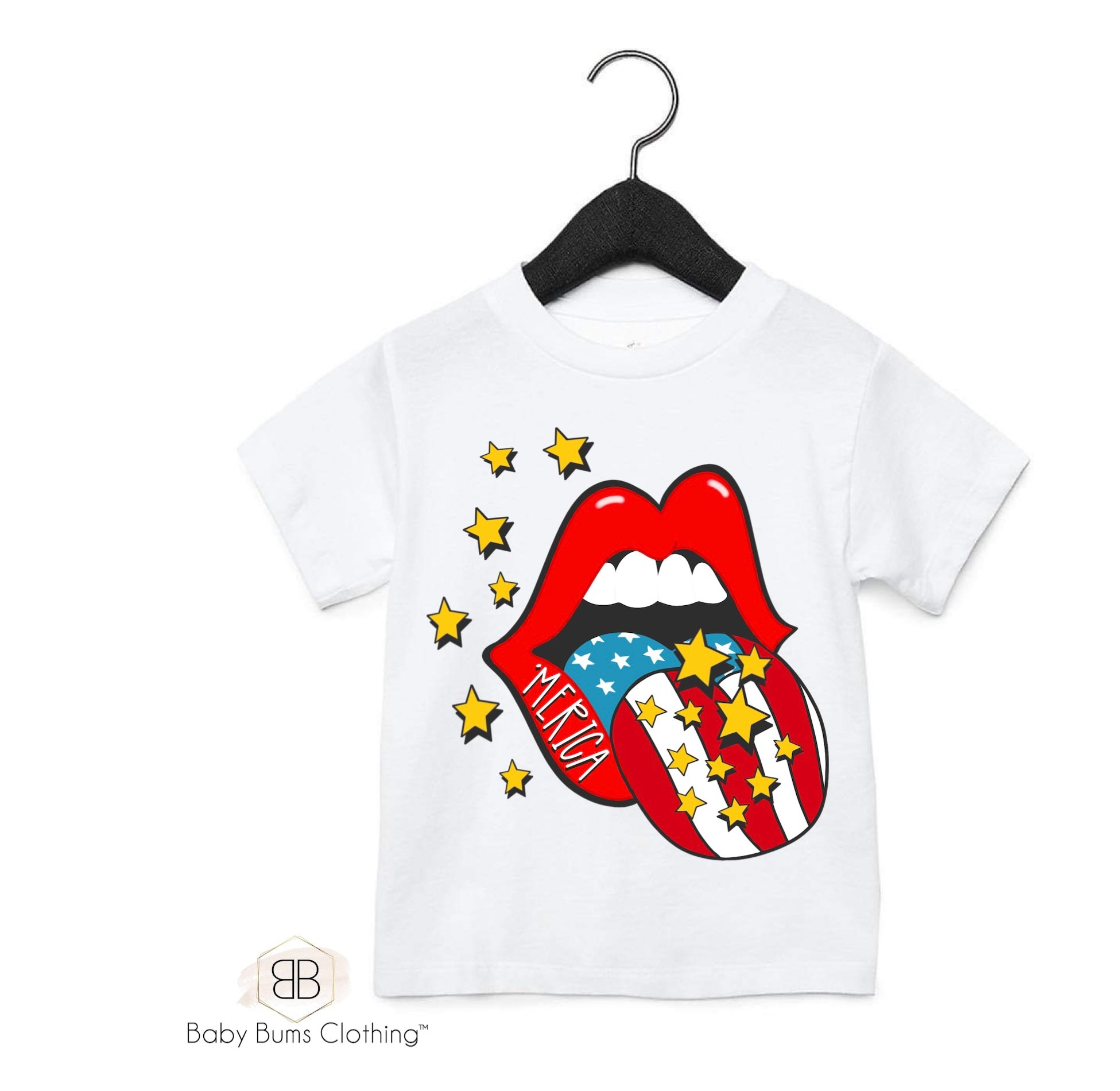 MERICA MOUTH KIDS T-SHIRT - Baby Bums Clothing 