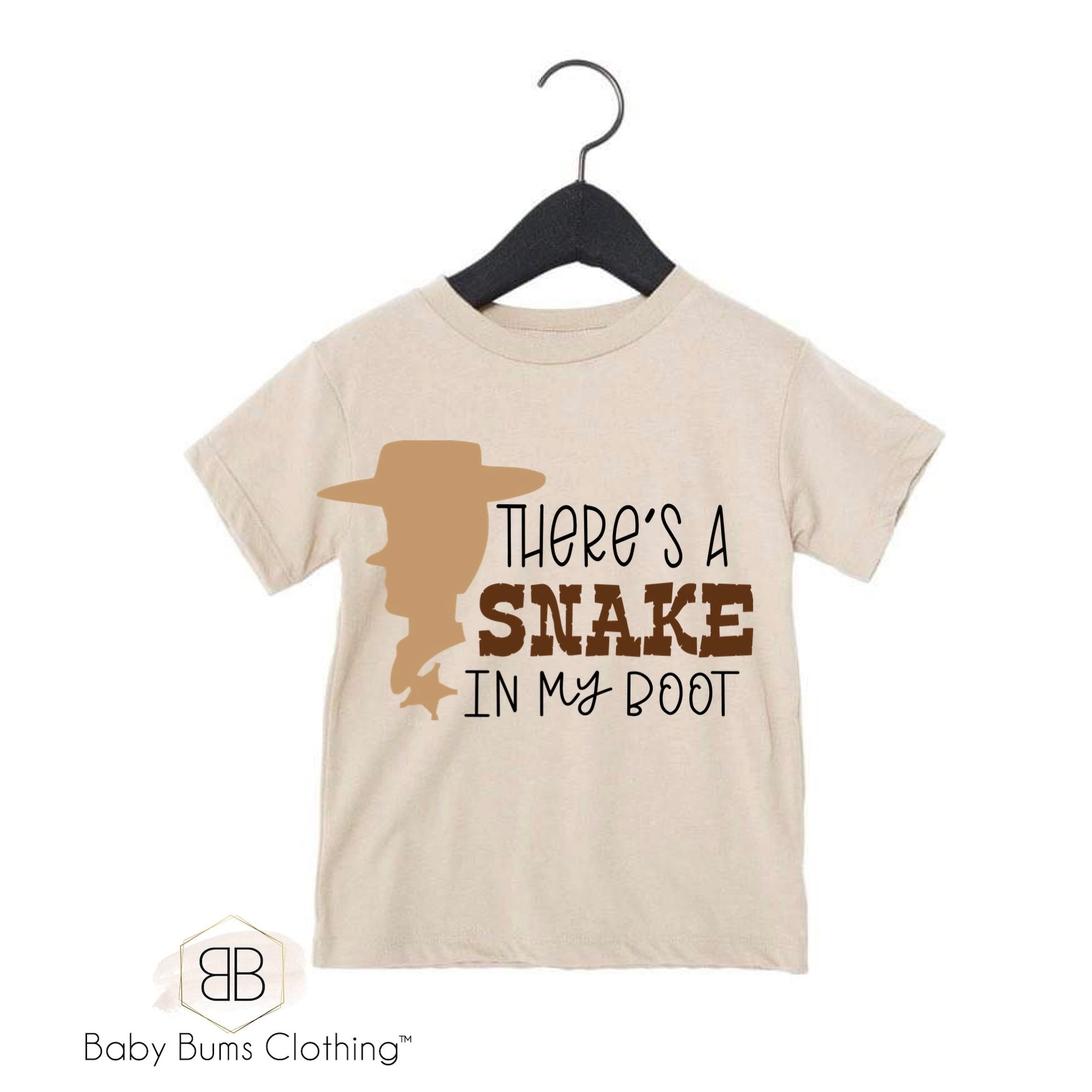 THERES A SNAKE IN MY BOOT T-SHIRT - Baby Bums Clothing 