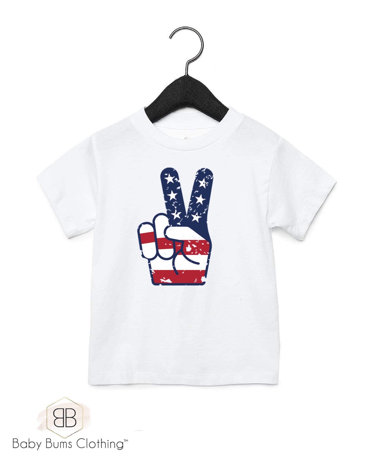 PEACE FLAG KIDS T-SHIRT - Baby Bums Clothing 