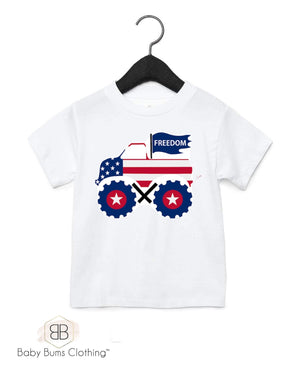 FREEDOM TRUCK KIDS T-SHIRT - Baby Bums Clothing 