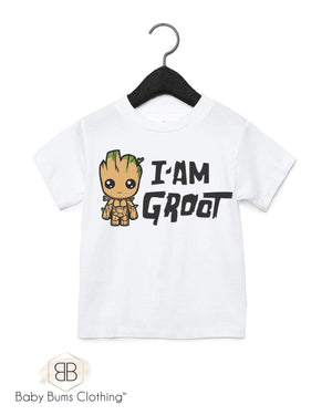 I AM GROOT KIDS T-SHIRT - Baby Bums Clothing 