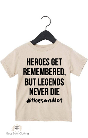 HEROS GET REMEMBERED KIDS T-SHIRT - Baby Bums Clothing 