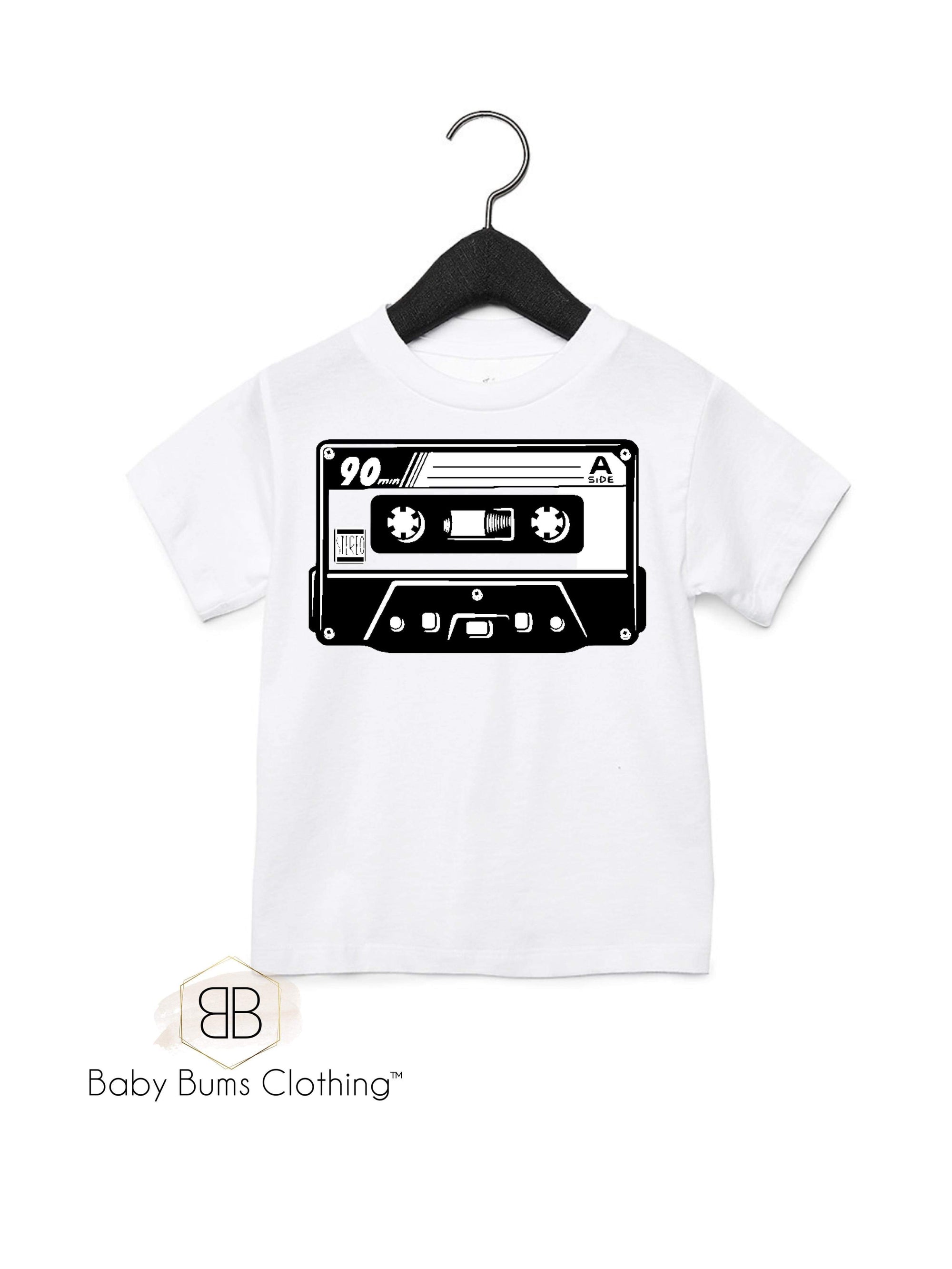 VINTAGE CASSETTE T-SHIRT - Baby Bums Clothing 