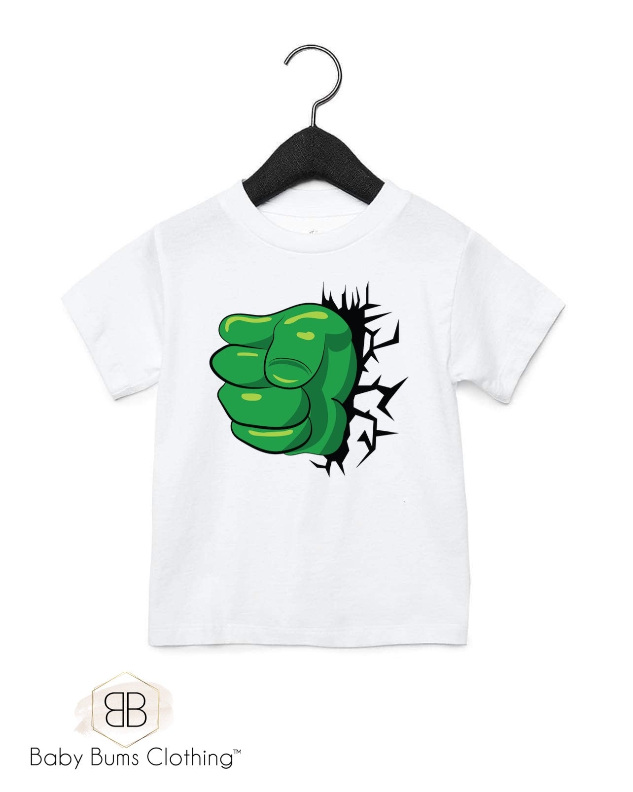 HULK FIST  KIDS T-SHIRT - Baby Bums Clothing 