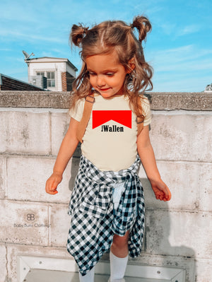 RED WALLEN KIDS T-SHIRT - Baby Bums Clothing 