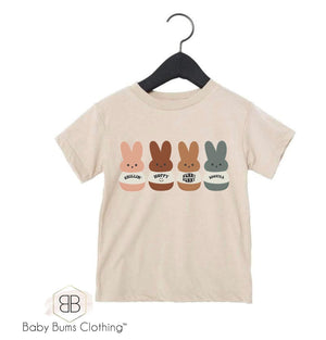 MUTED BUNNY PEEPS T-SHIRT - Baby Bums Clothing 