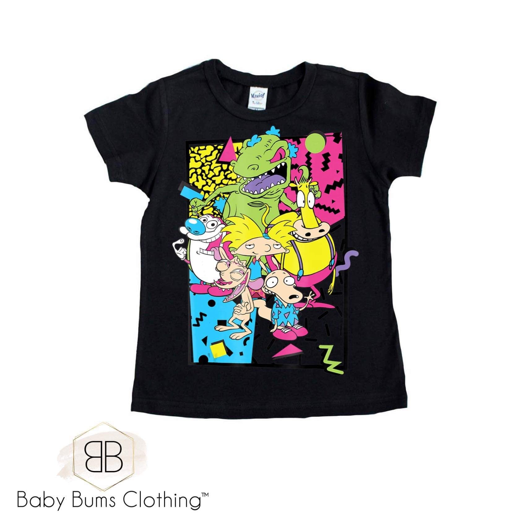 90S MORNING TOONS T-SHIRT - Baby Bums Clothing 