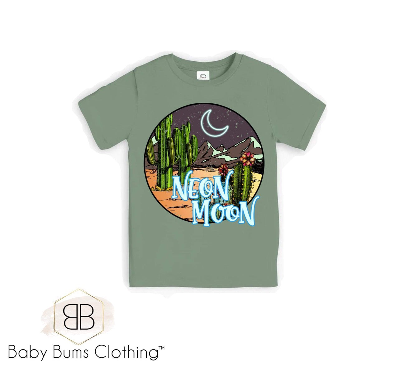 NEON MOON T-SHIRT - Baby Bums Clothing 