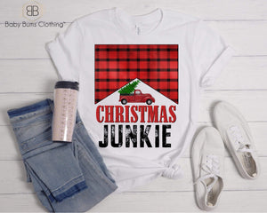 CHRISTMAS JUNKIE ADULT UNISEX T-SHIRT - Baby Bums Clothing 