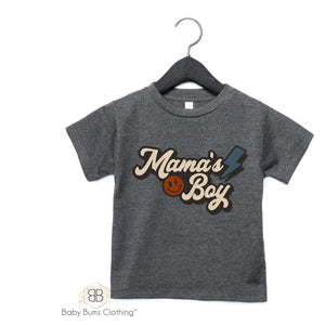 RETRO SMILEY MAMAS BOY T-SHIRT - Baby Bums Clothing 