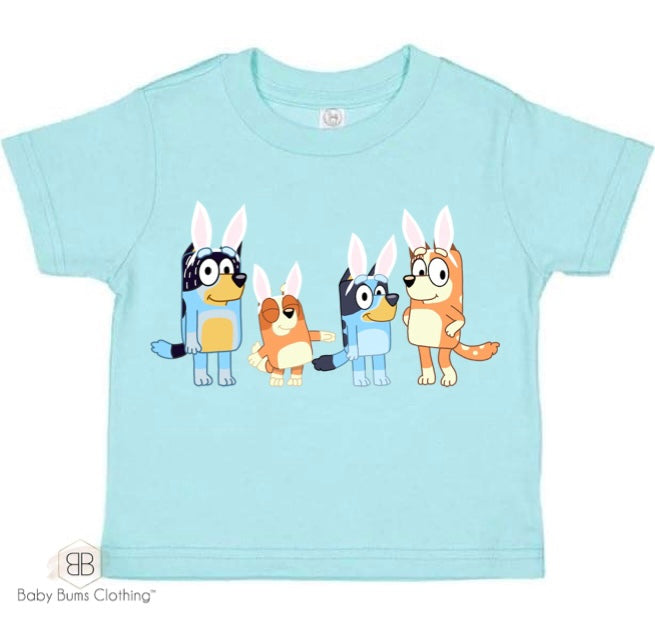 EASTER BLUE CREW T-SHIRT - Baby Bums Clothing 