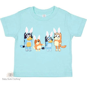 EASTER BLUE CREW T-SHIRT - Baby Bums Clothing 