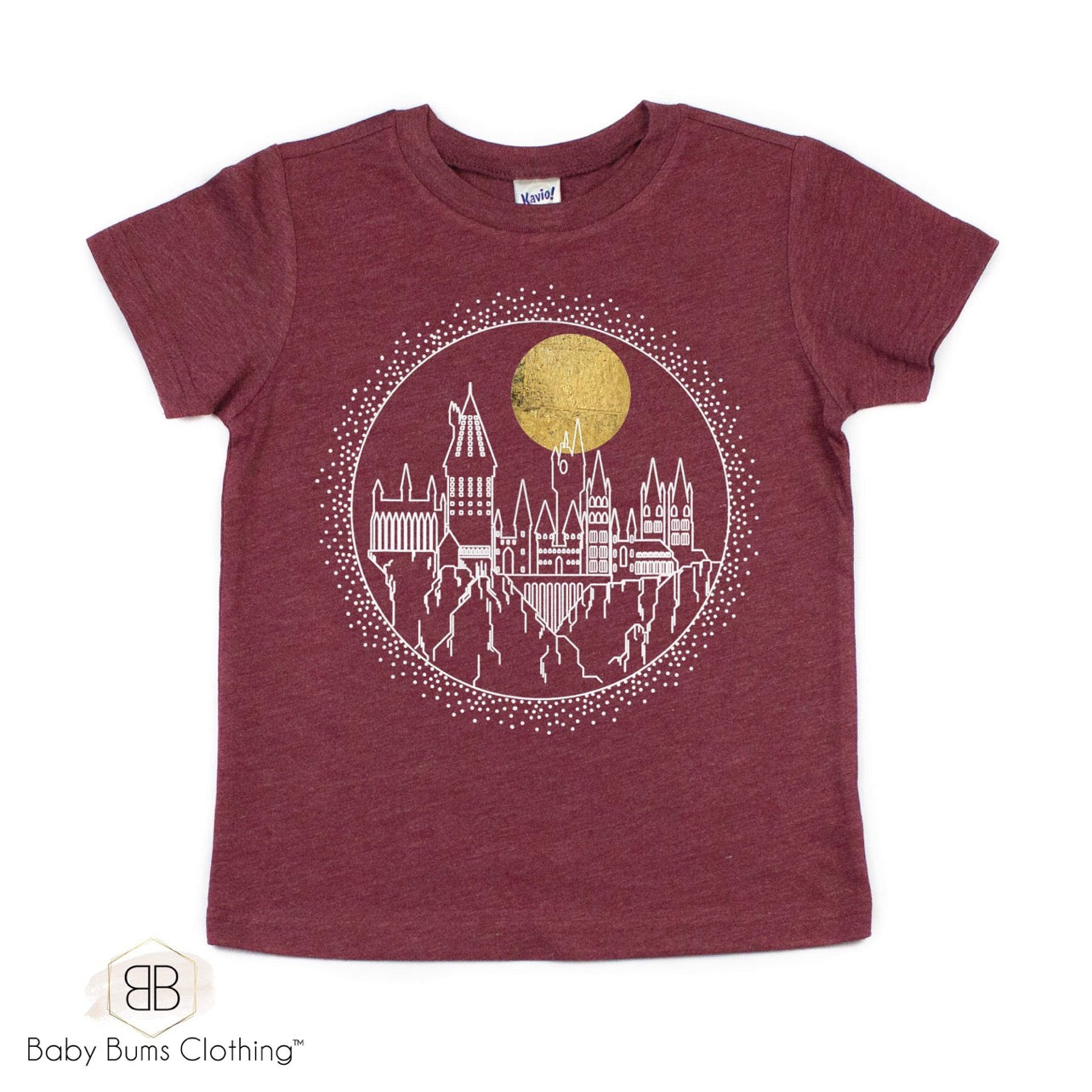 HOGWARTS FULL MOON KIDS T-SHIRT - Baby Bums Clothing 