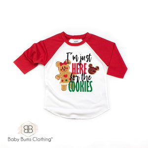 GIRL MOUSE GINGERBREAD COOKIES TSHIRT - Baby Bums Clothing 