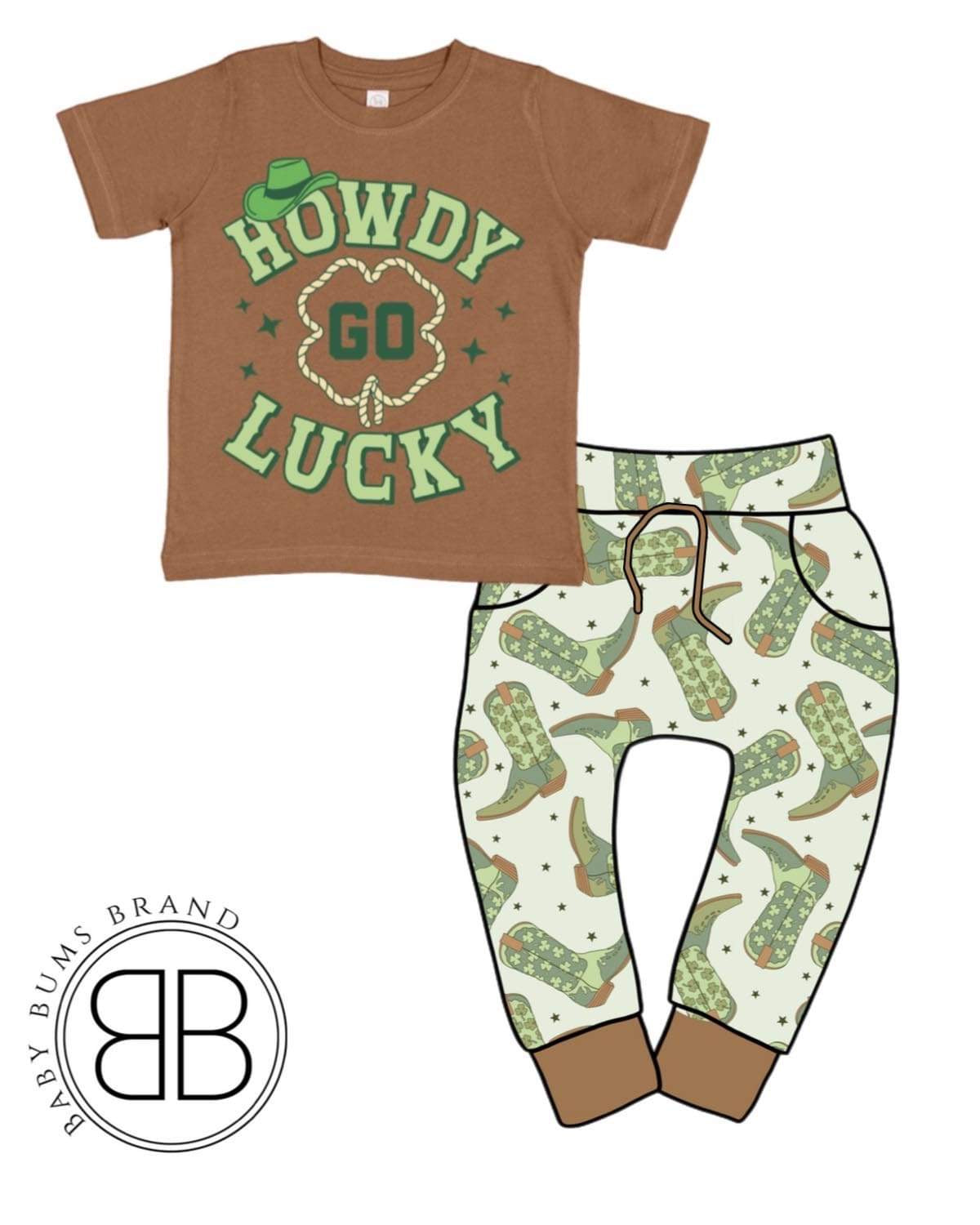 HOWDY GO LUCKY T-SHIRT - Baby Bums Clothing 