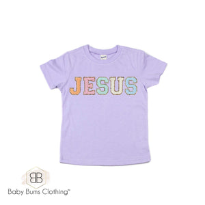 JESUS FAUX PATCH T-SHIRT - Baby Bums Clothing 