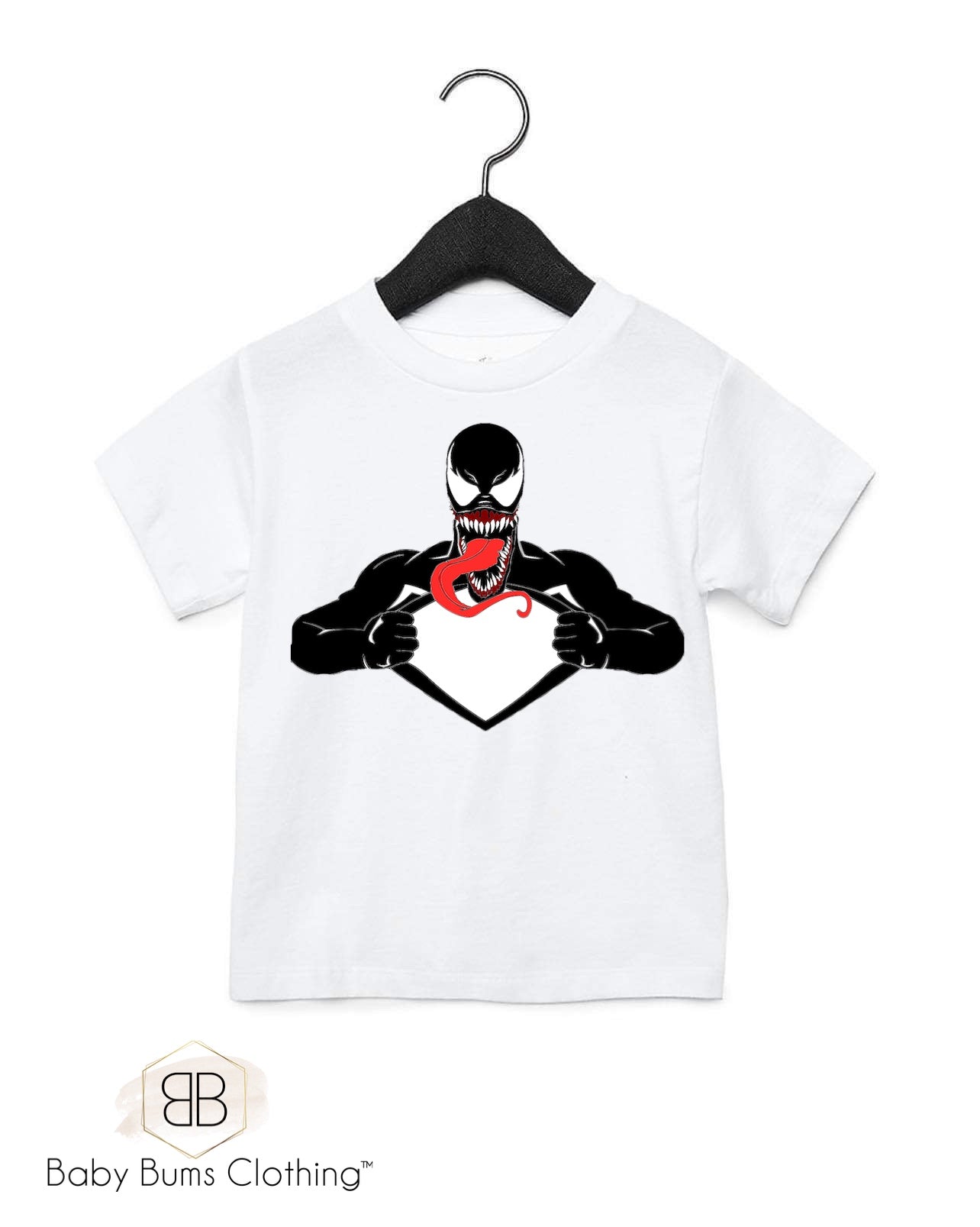 OPENED CHEST VENOM KIDS T-SHIRT - Baby Bums Clothing 