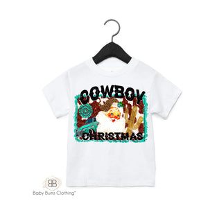 COWBOY CHRISTMAS T-SHIRT - Baby Bums Clothing 