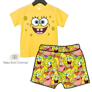 SQUARE PANTS T-SHIRT - Baby Bums Clothing 