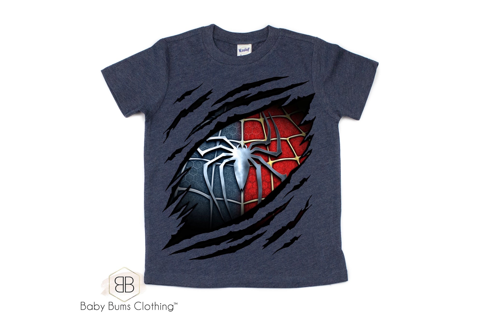 RIPPED SPIDER T-SHIRT - Baby Bums Clothing 